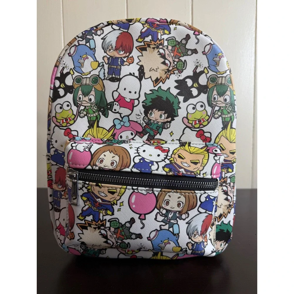 My Hero Academia x Sanrio Mini Backpack Women's Hello Kitty and Friends AOP NWT